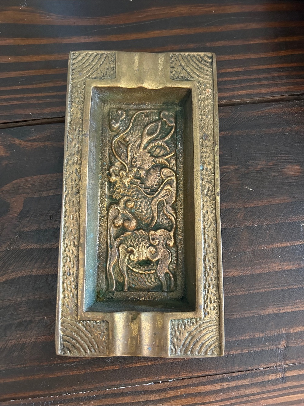 Vintage Brass Decorative Ashtray